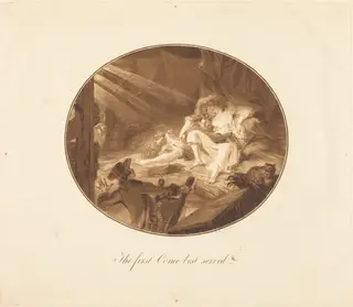 The First Come Best Served, by Antoine-François Sergent, ink, 1786