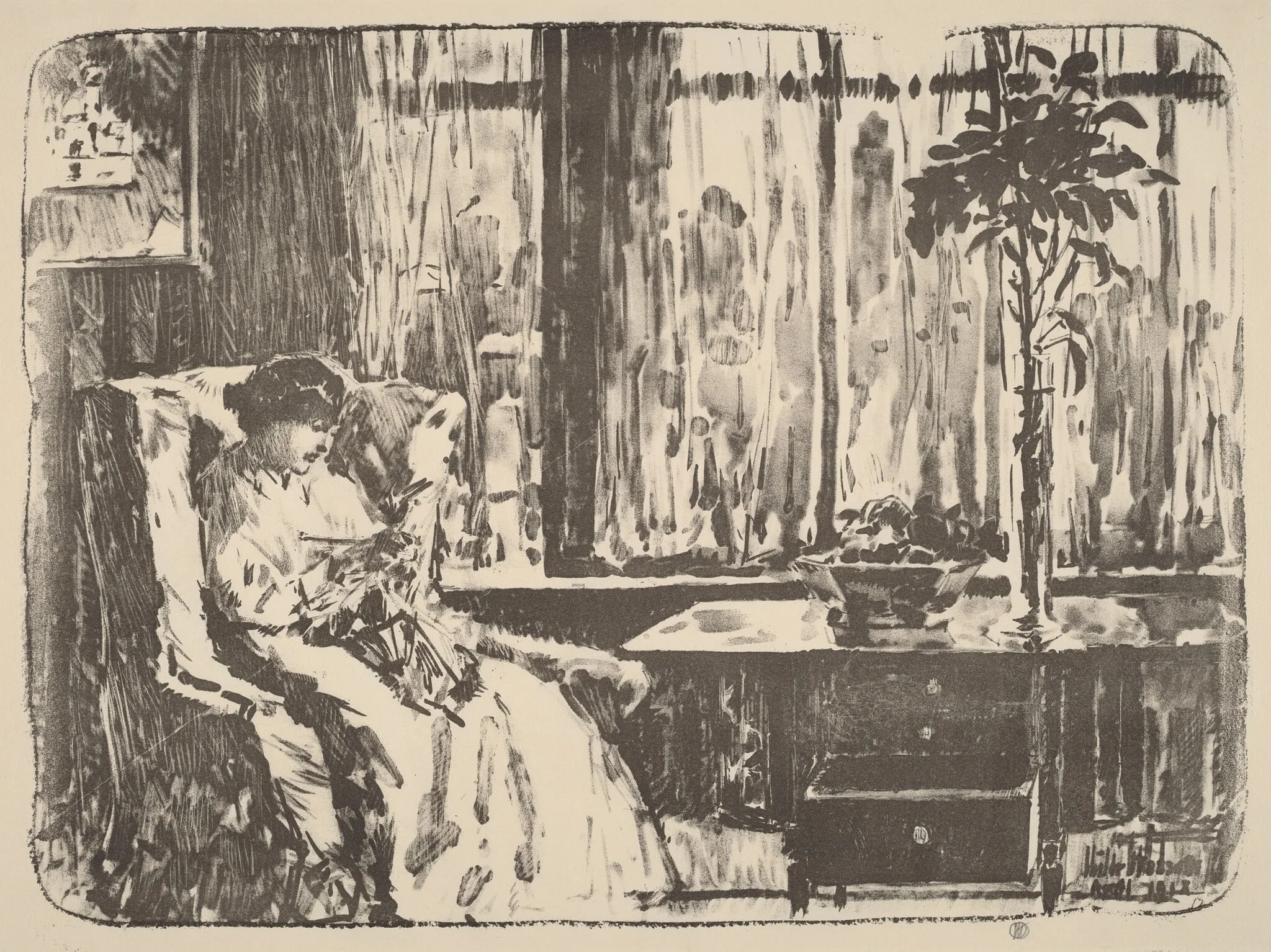 The Broad Curtain, detail