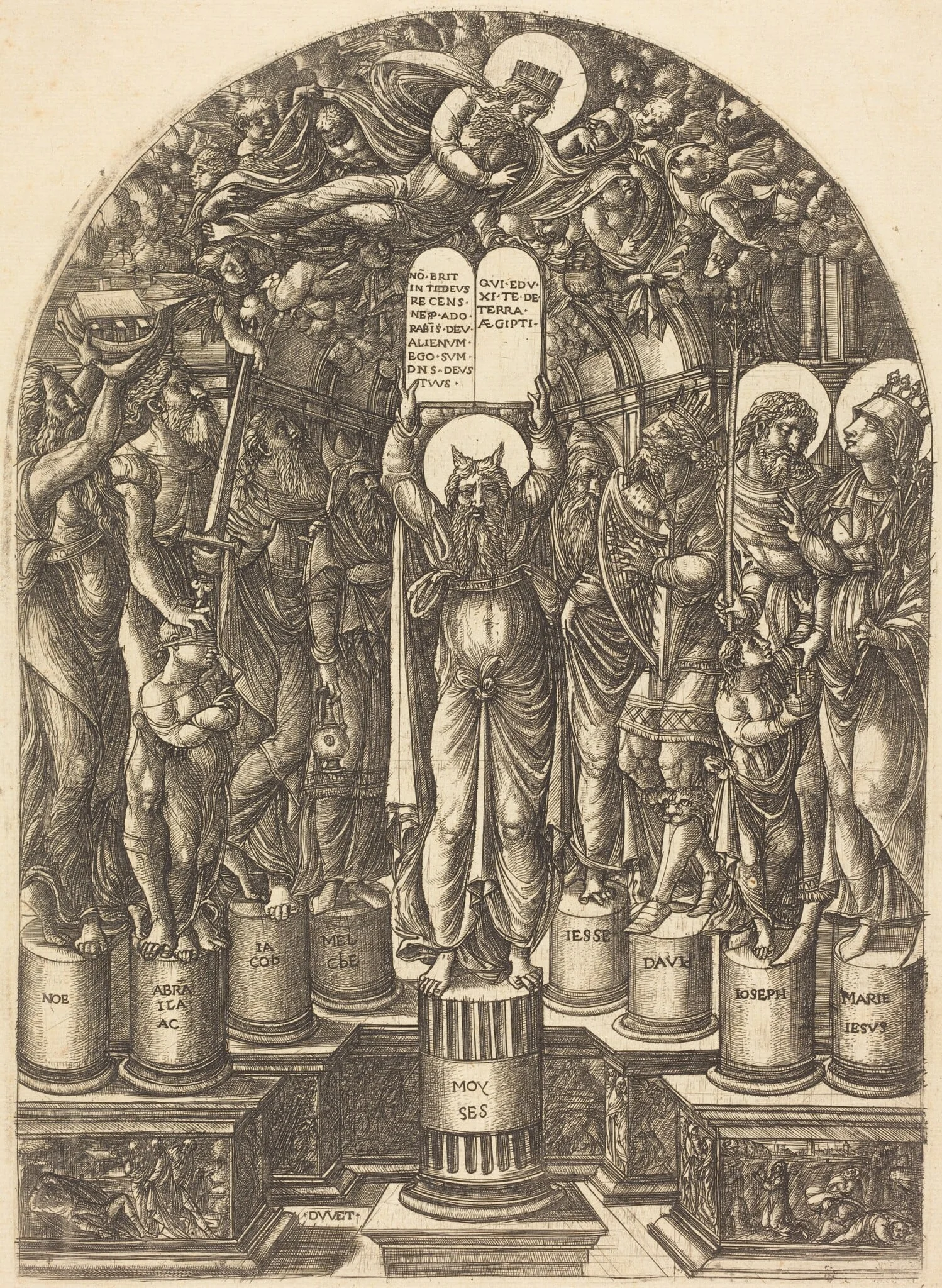 Moses Surrounded by the Patriarchs, detail