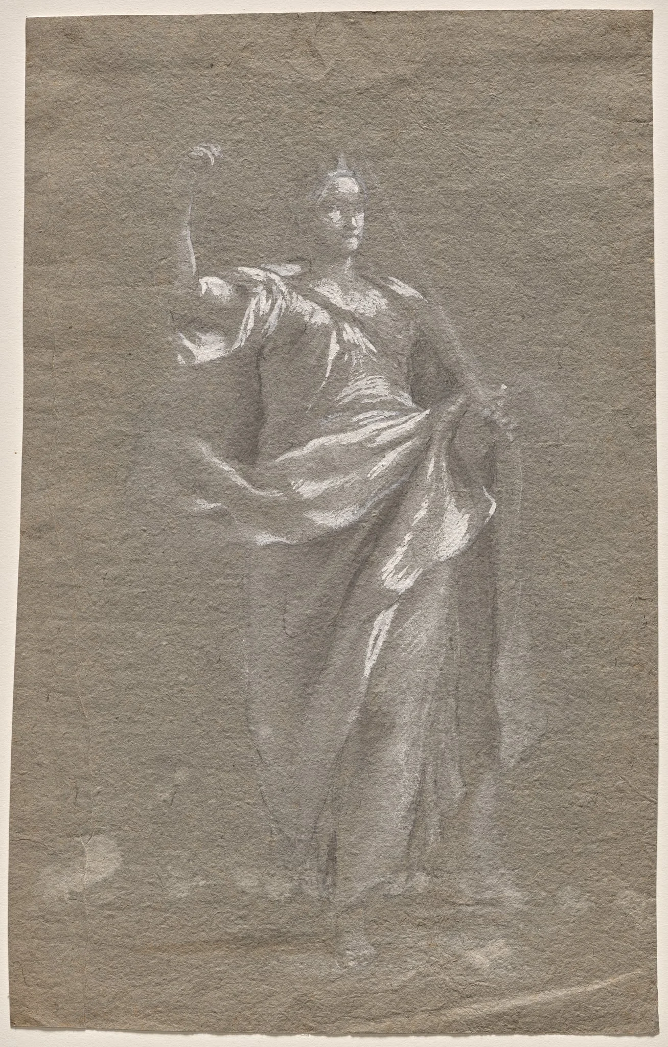 Allegorical Figure (recto), detail