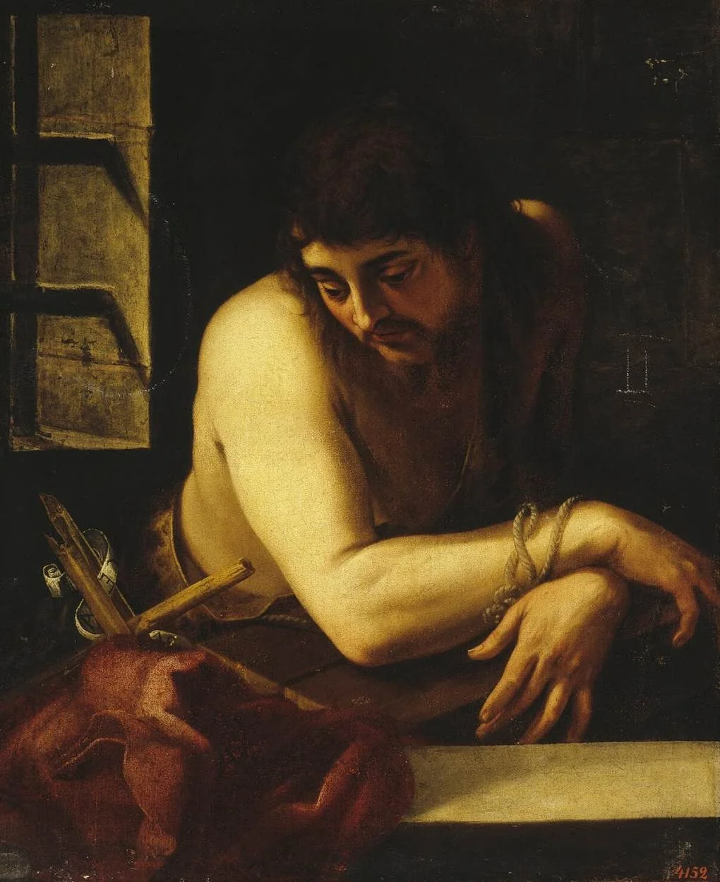 St John the Baptist in the Prison, detail