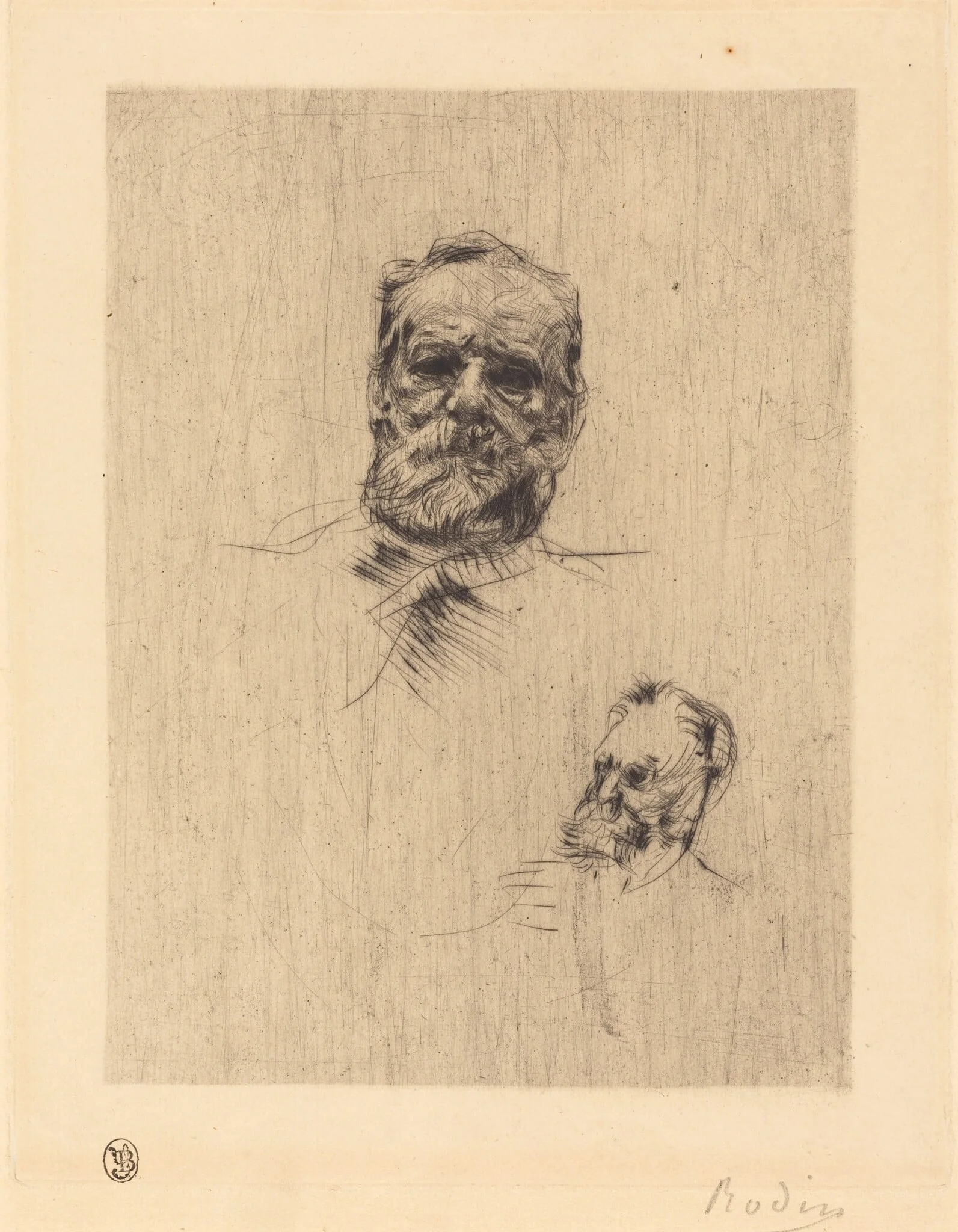 Victor Hugo, De Face, detail