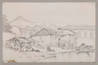 Part of the Praya Manduco and Penha Hill, Macao, by George Chinnery, 6