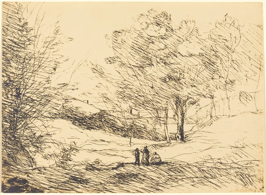 Souvenir of Lake Maggiore (Souvenir du Lac Majeur), by Jean Baptiste Camille Corot, 1871