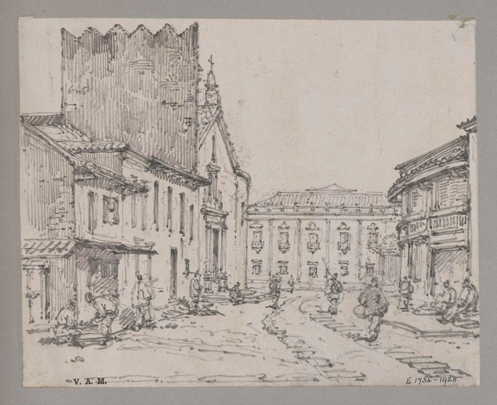 Misericordia Church and Senate House, Macao, detail
