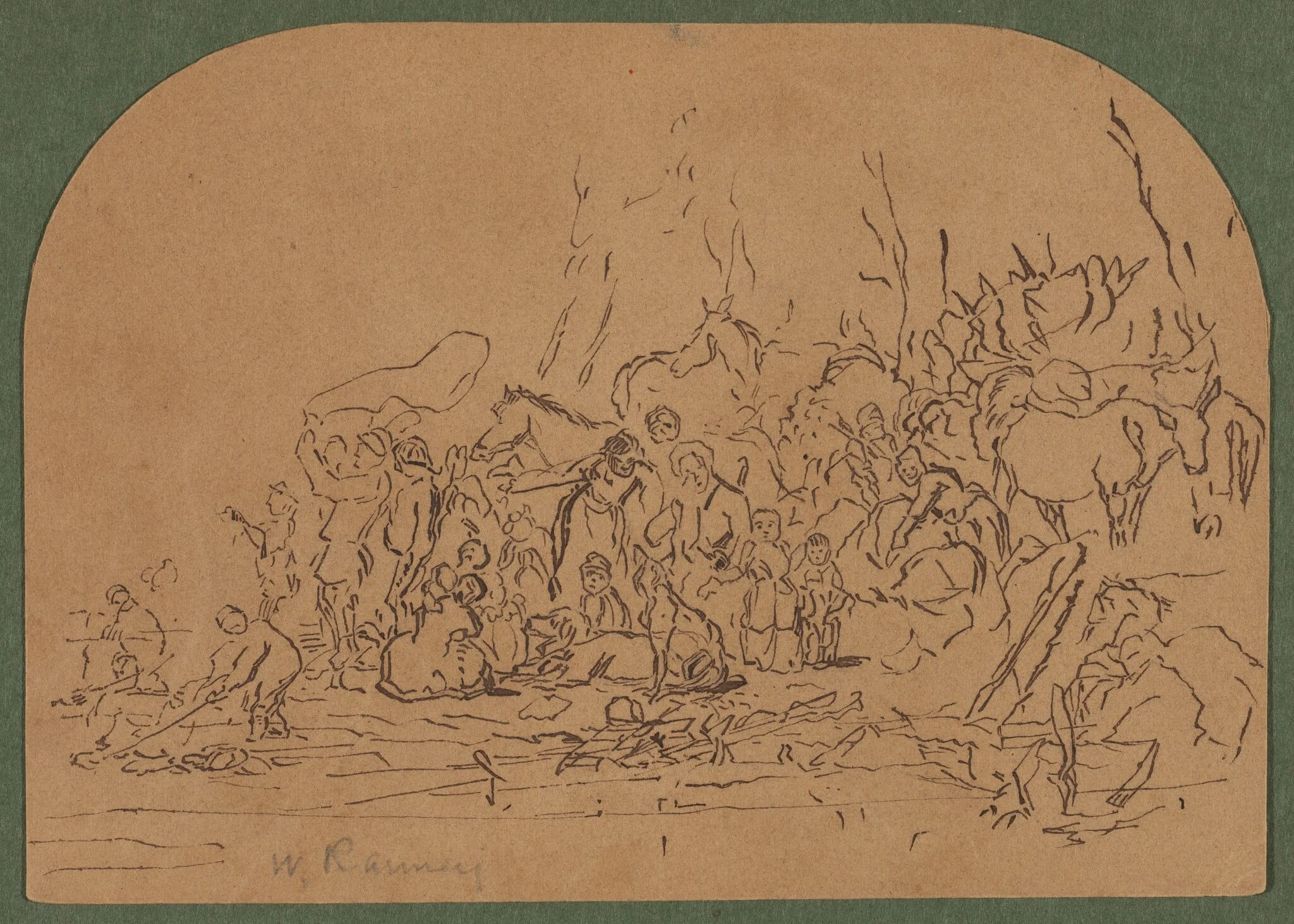 Study for "The Freshet", detail