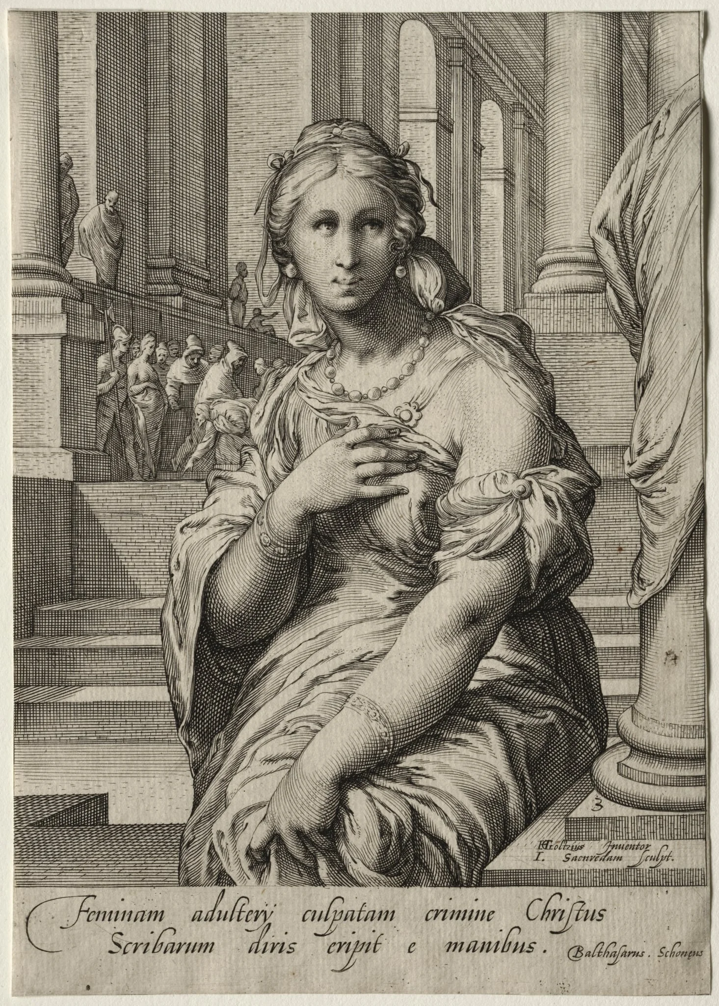 Heroines of the New Testament: The Woman Taken in Adultery, detail