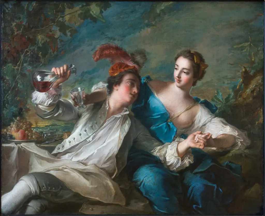 The Loving, by Jean-Marc Nattier, oil, 1744
