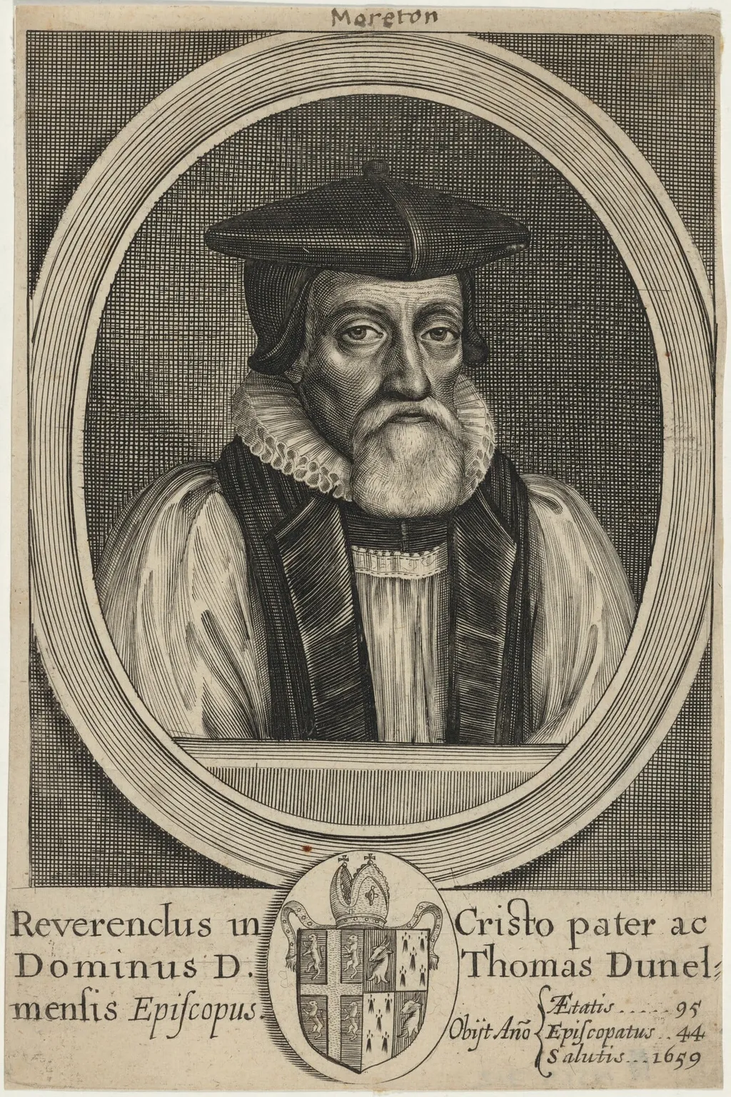 Thomas Morton, by William Faithorne, ink, 1660