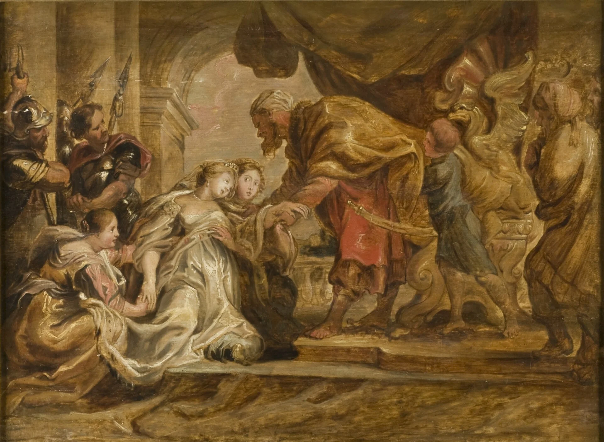 Esther and Ahasuerus, detail