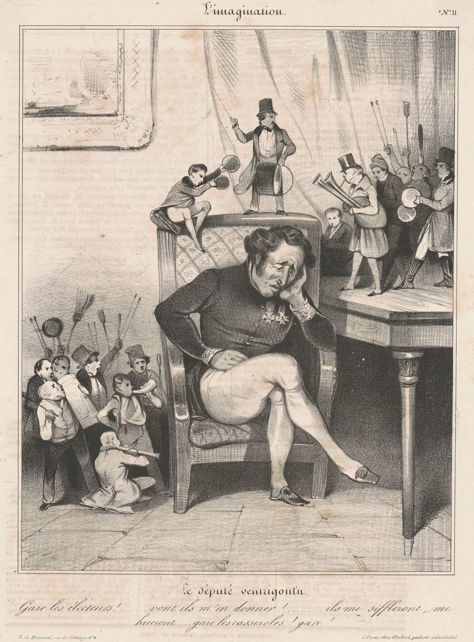 Le député ventrigoulu, detail