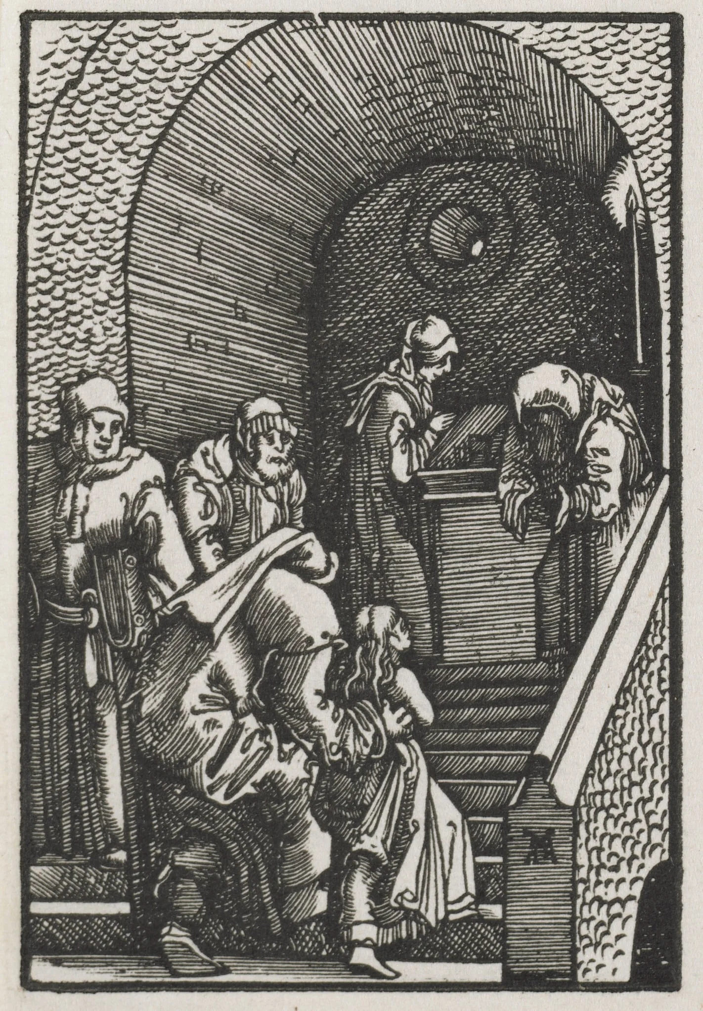 The Fall and Redemption of Man: The Presentation of the Virgin in the Temple, detail