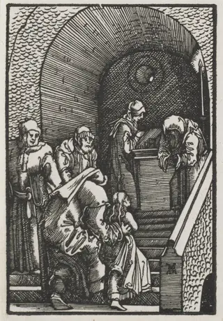 The Fall and Redemption of Man:  The Presentation of the Virgin in the Temple, by Albrecht Altdorfer, 1515