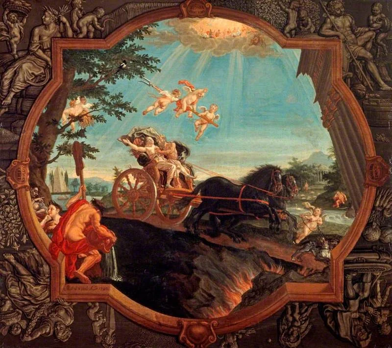The Rape of Proserpine, detail