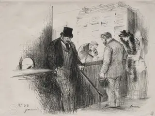 Chez l'Huissier, by Jean-Louis Forain, 1908
