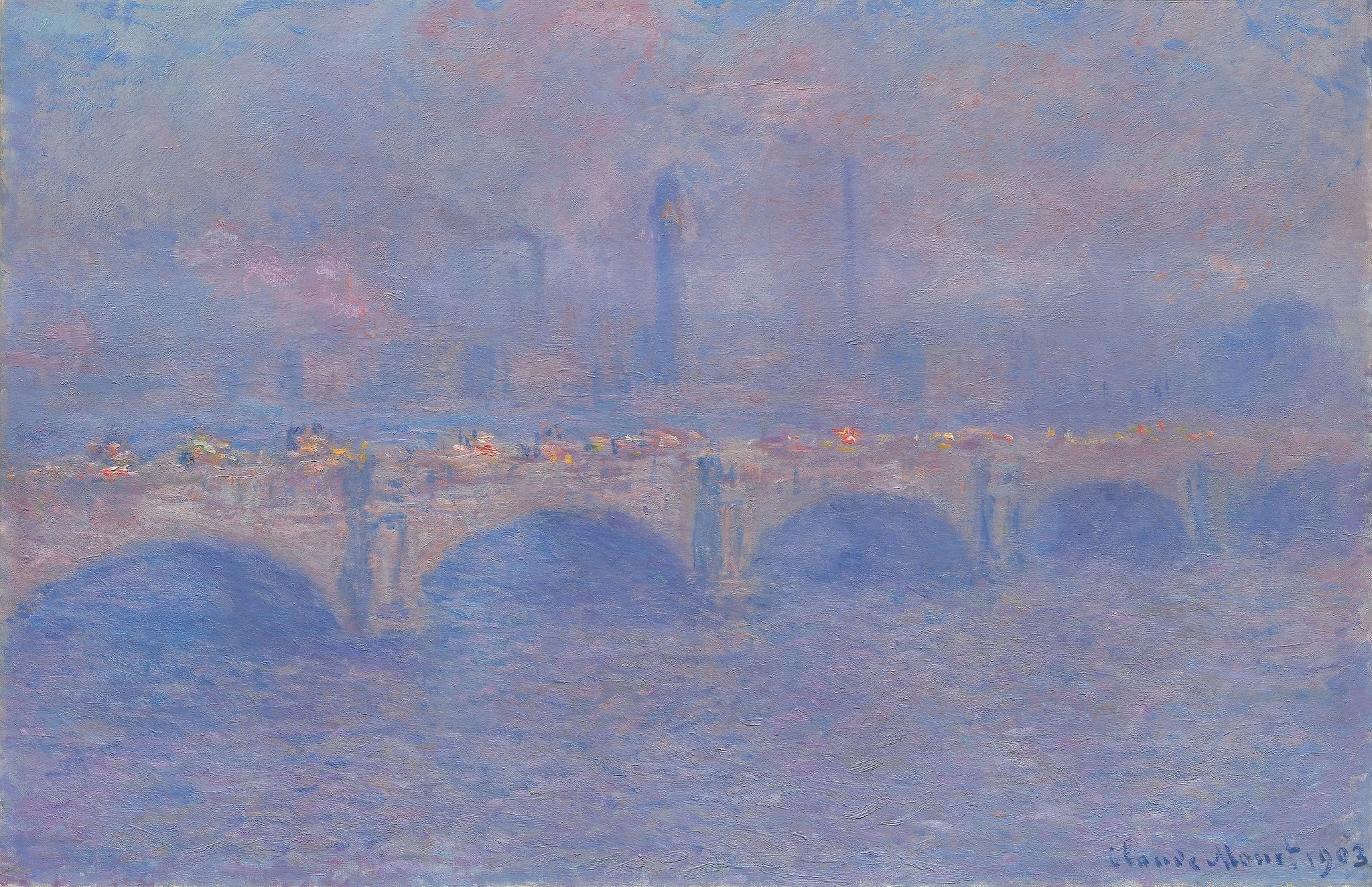 Waterloo Bridge, Sunlight Effect, detail