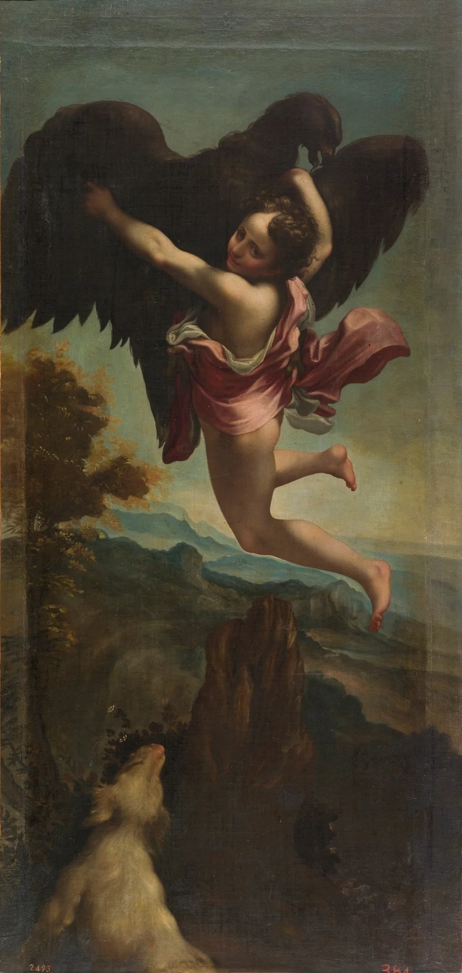 El rapto de Ganimedes, detail