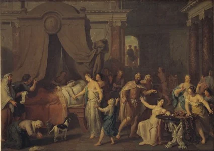 Alcestis and Admetus, detail