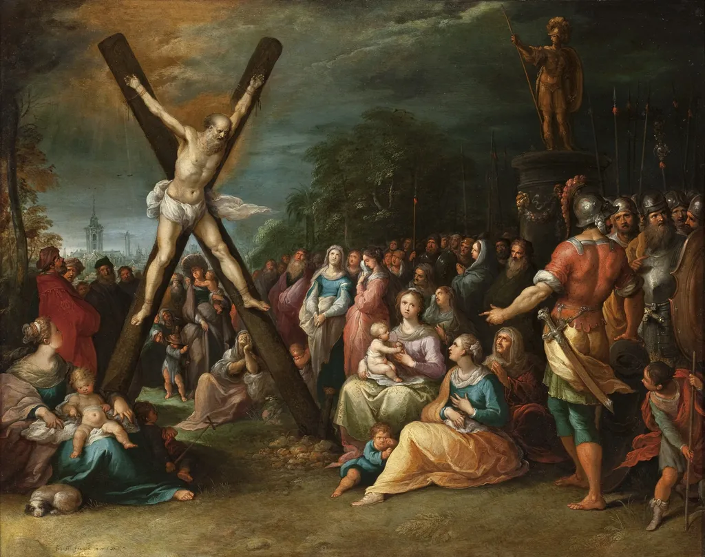 The Crucifixion of St. Andrew, by Frans Francken the Younger, unspecified, 1620