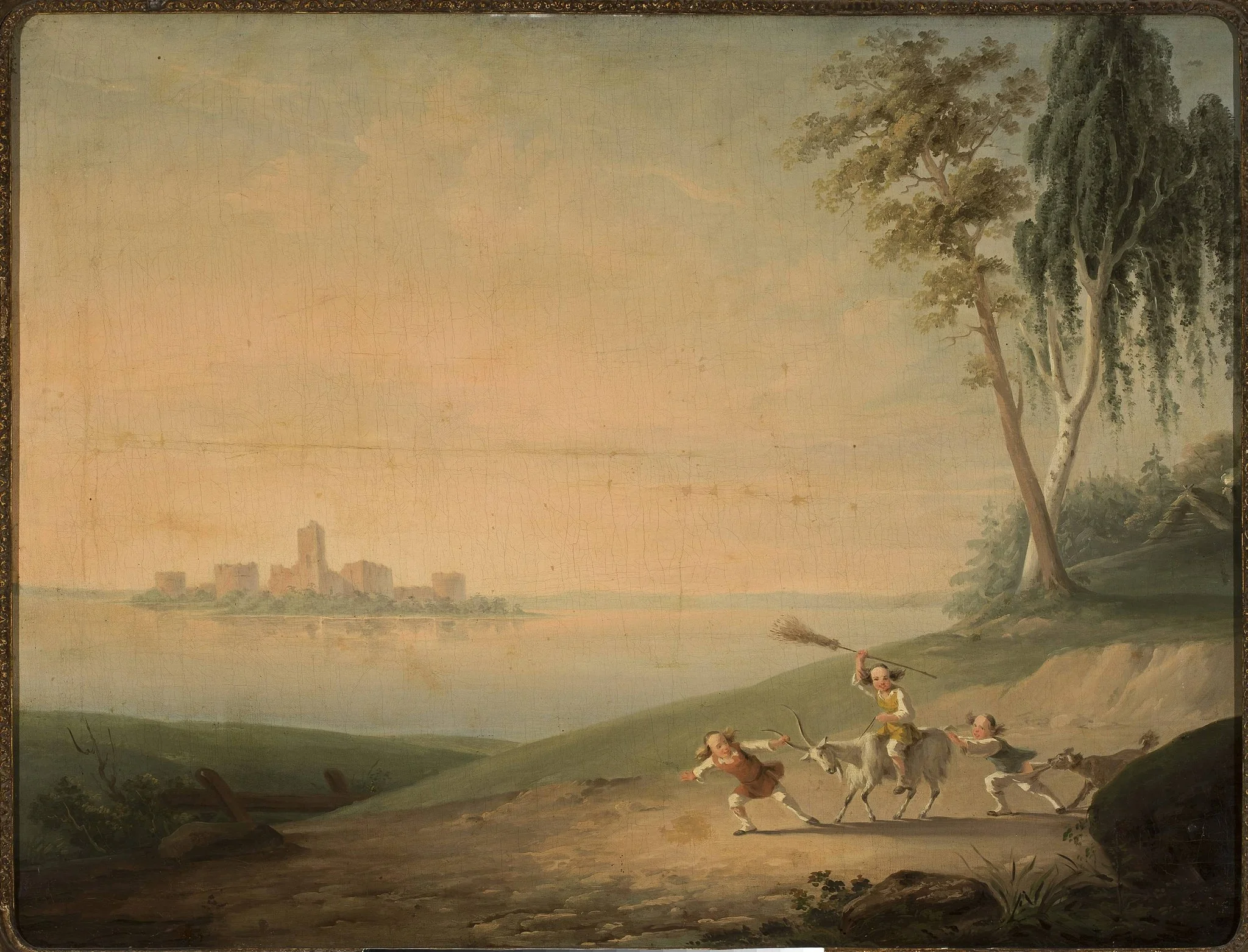 Genre scene at Lake Galve, detail