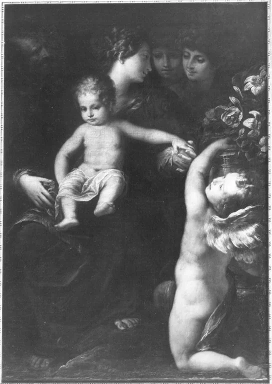 Heilige Familie mit Engel, detail