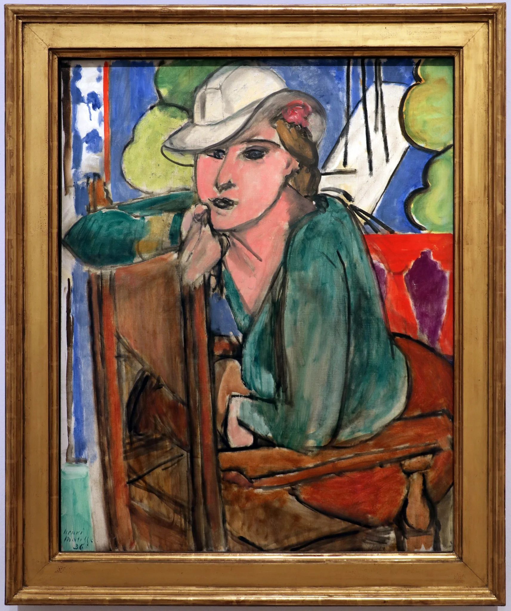 The Green Blouse, detail