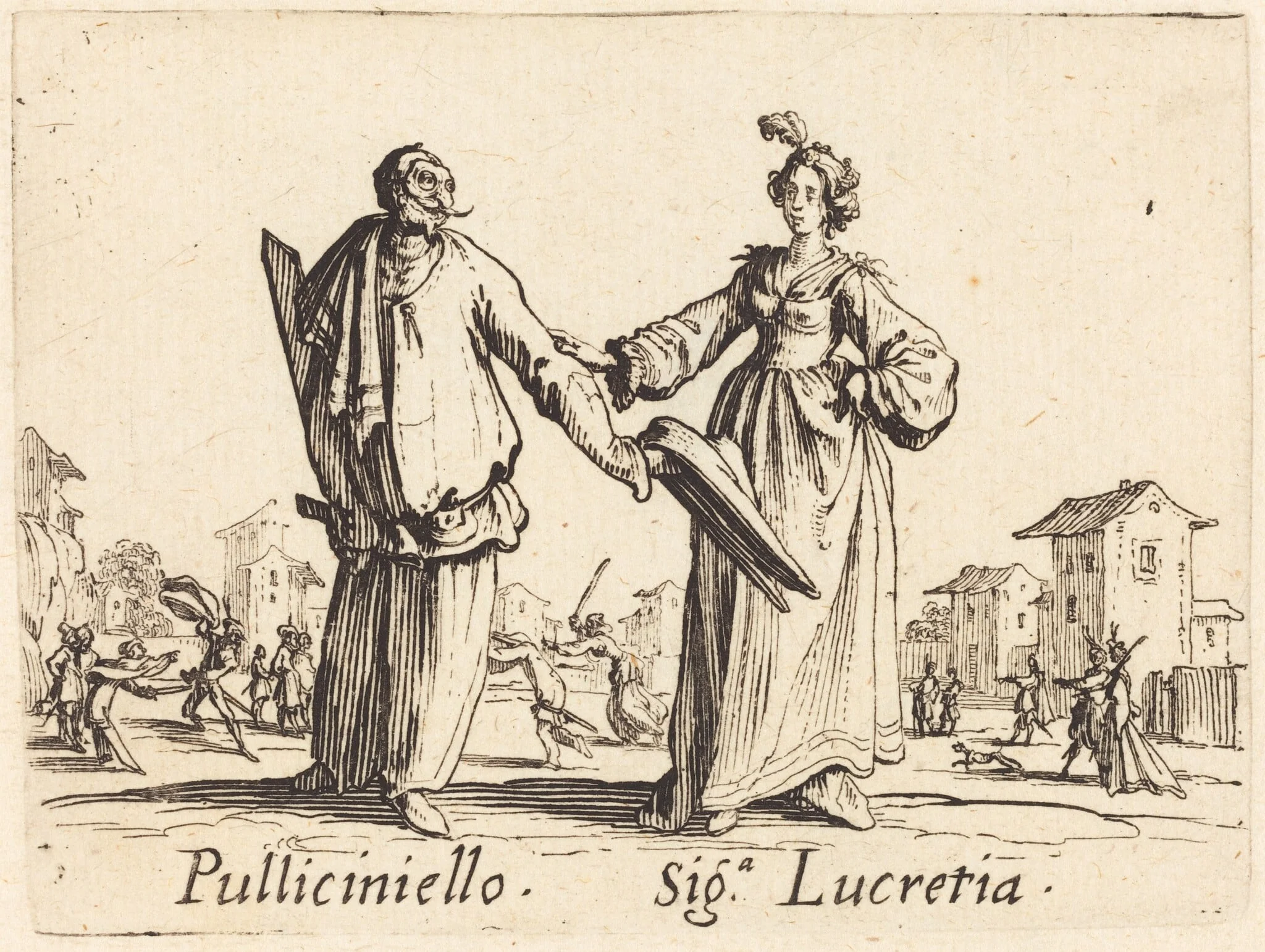 Pulliciniello and Siga. Lucretia, detail