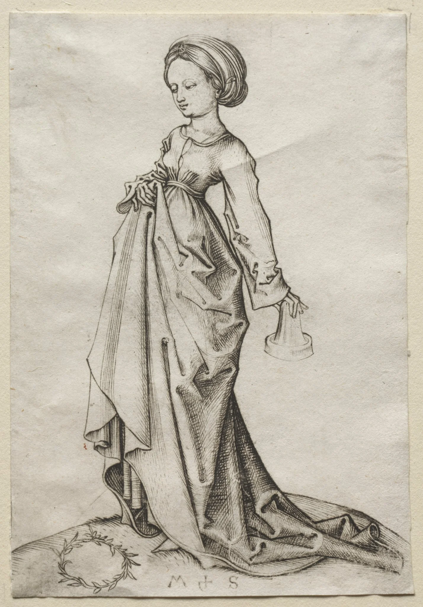 The Second of the Foolish Virgins, detail