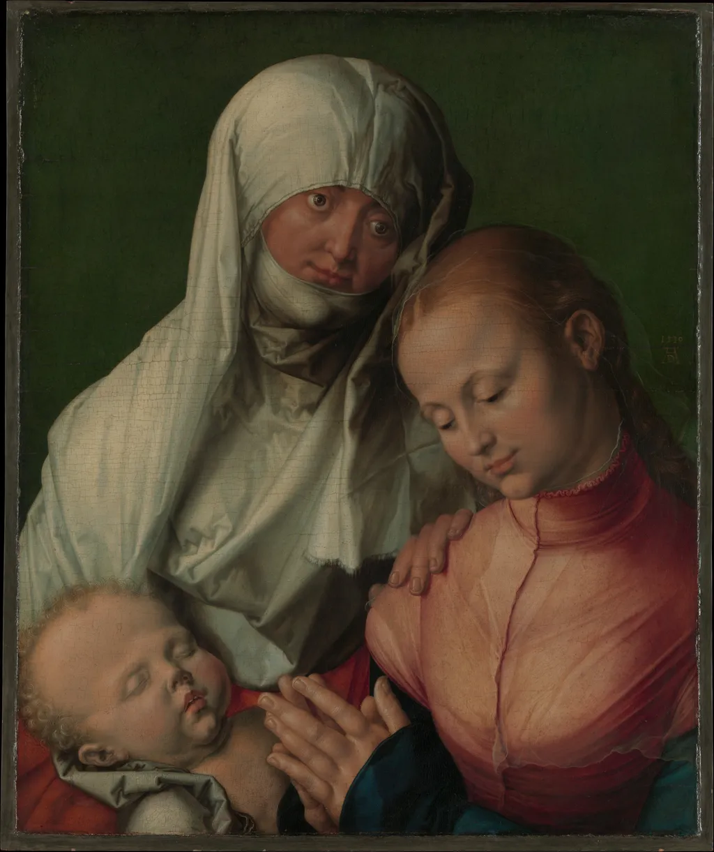 Virgin and Child with Saint Anne, by Albrecht Dürer, oil, 1519