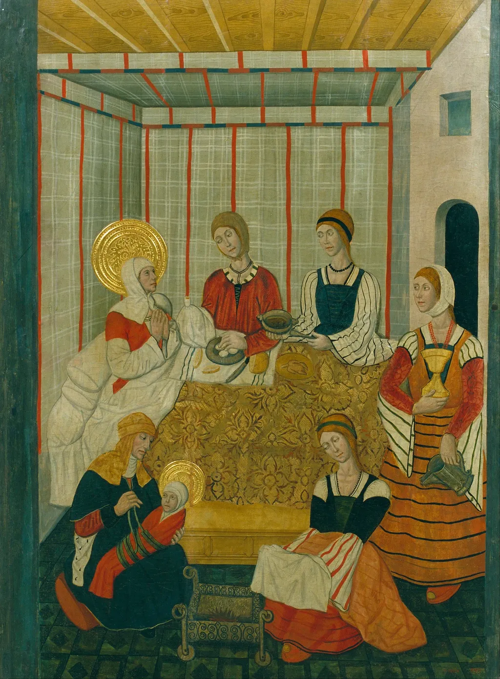 Birth of the Virgin, by Pedro García de Benavarre, unspecified, 1475