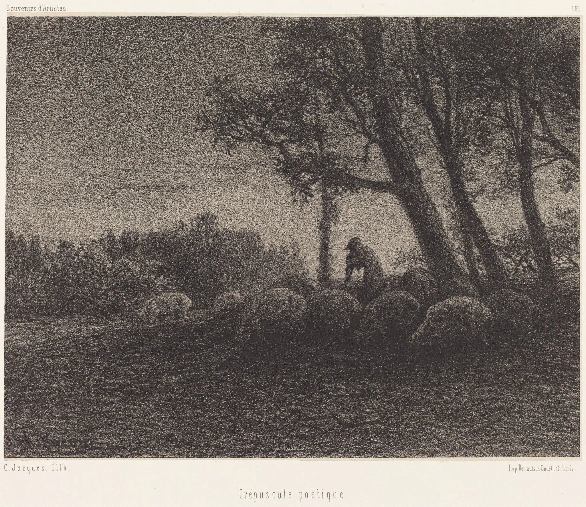 Crépuscule poetique (Poetical Twilight), detail