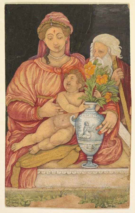 The Holy Family, detail