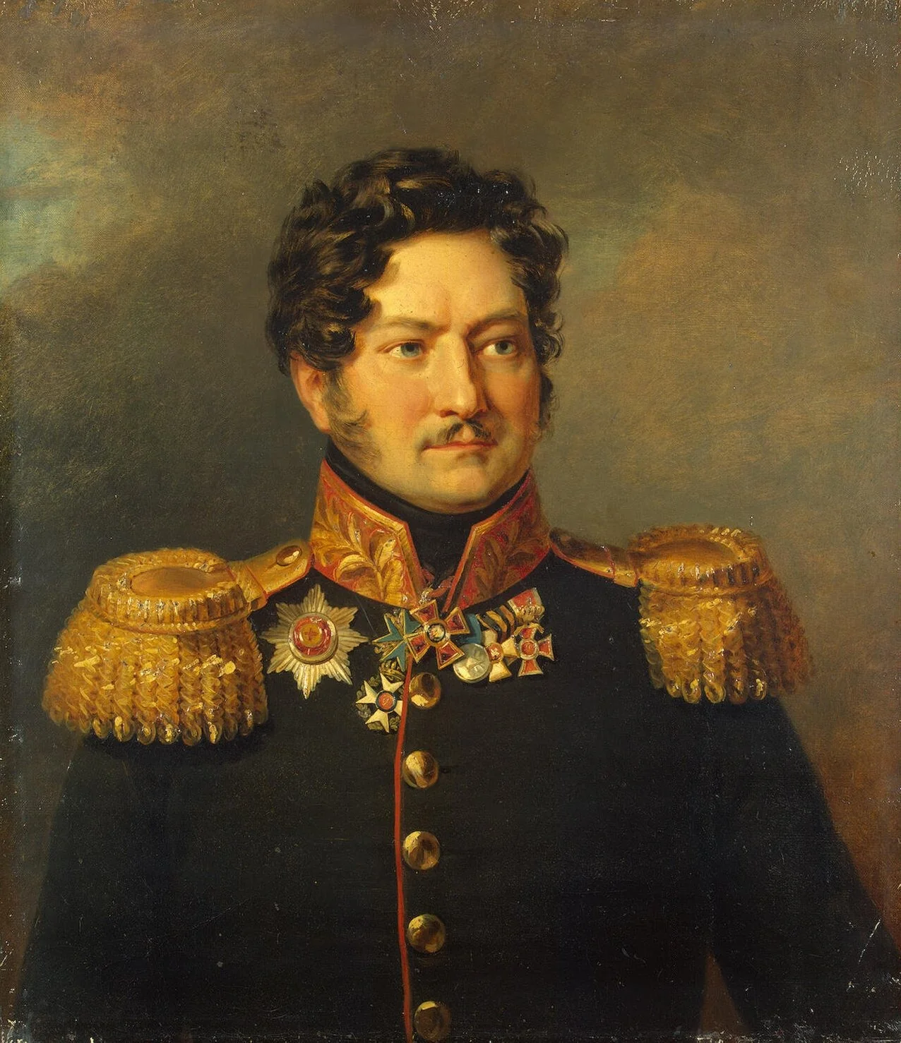 Portrait of Dmitry L. Ignatyev (1771-1833), detail