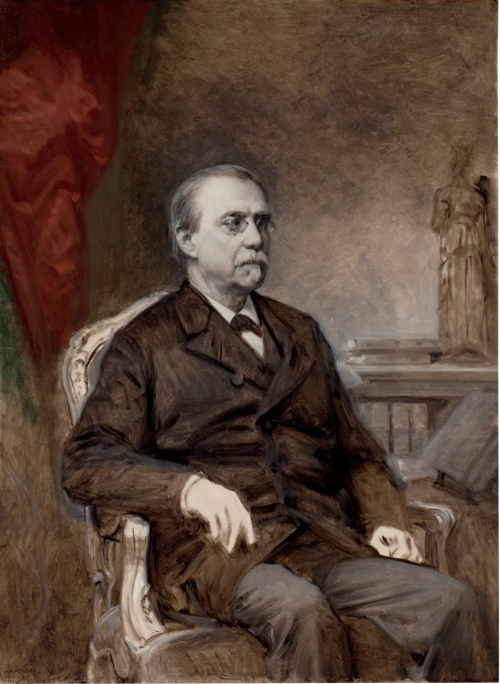 Antonio Cánovas del Castillo, by Federico de Madrazo y Kuntz, oil