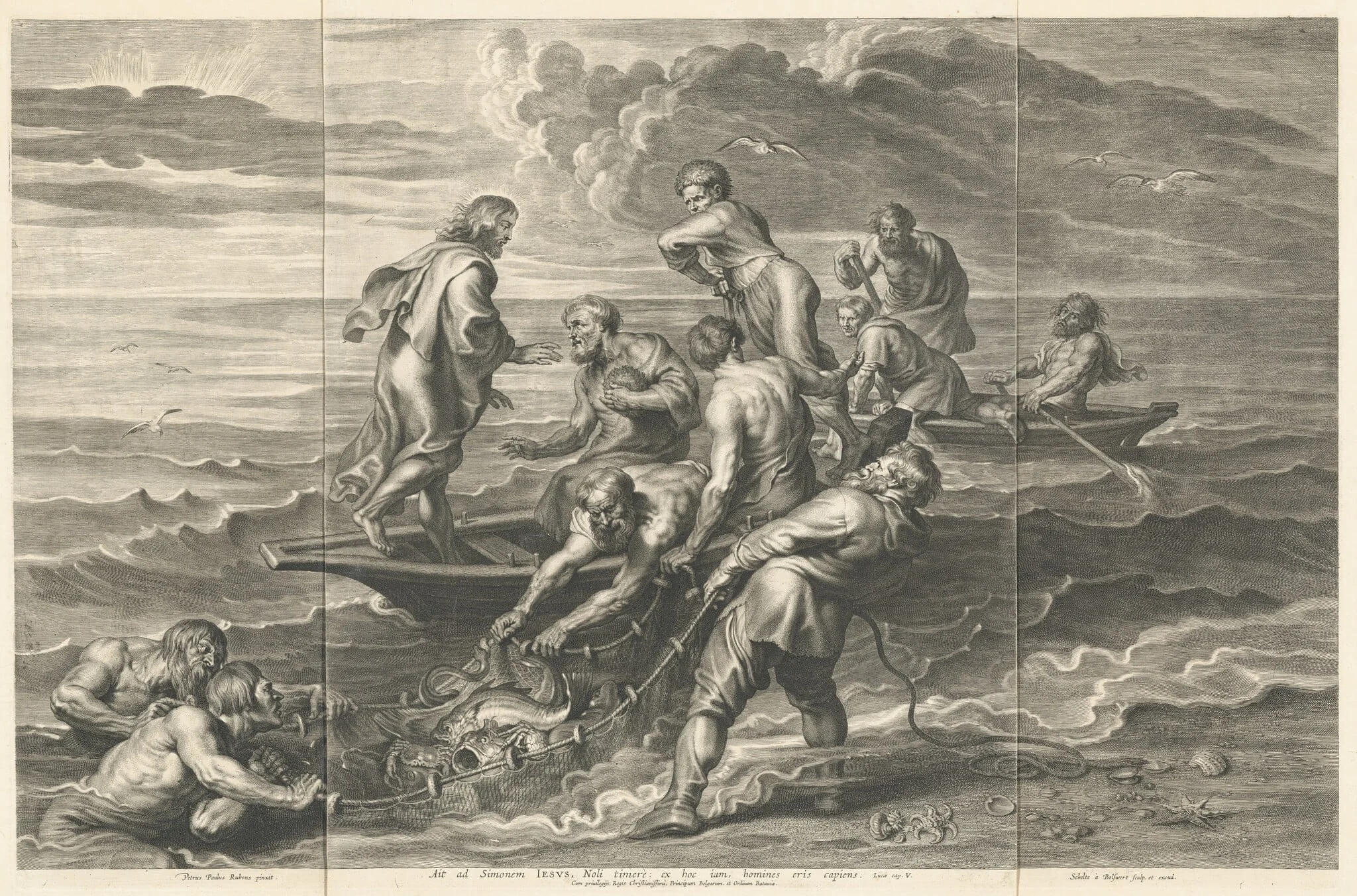 The Miraculous Draught of Fishes, detail