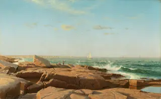 Narragansett Bay, by William Stanley Haseltine, oil, 1864