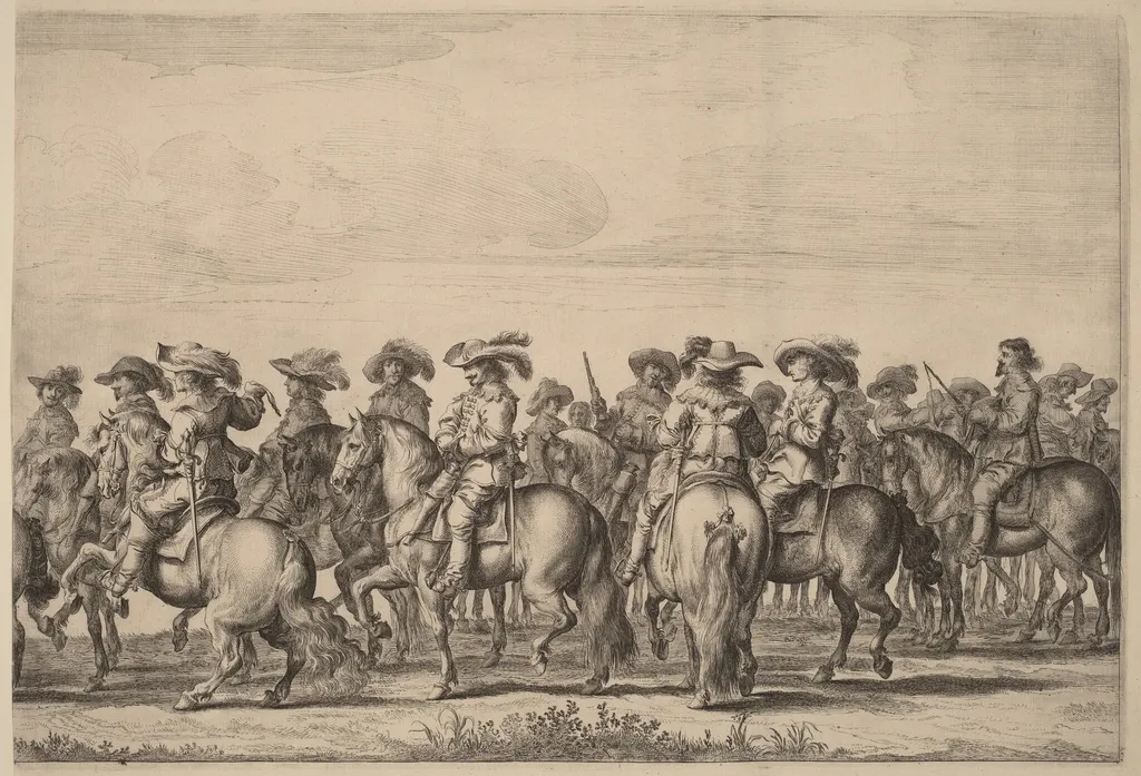 Entry of Marie de Medici into Amsterdam [plate 4 of 6], by Pieter Nolpe, ink, 1638
