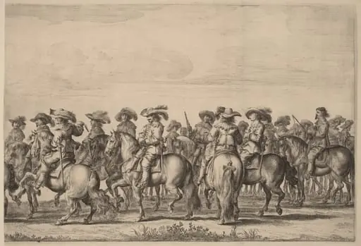 Entry of Marie de Medici into Amsterdam [plate 4 of 6], by Pieter Nolpe, ink, 1638