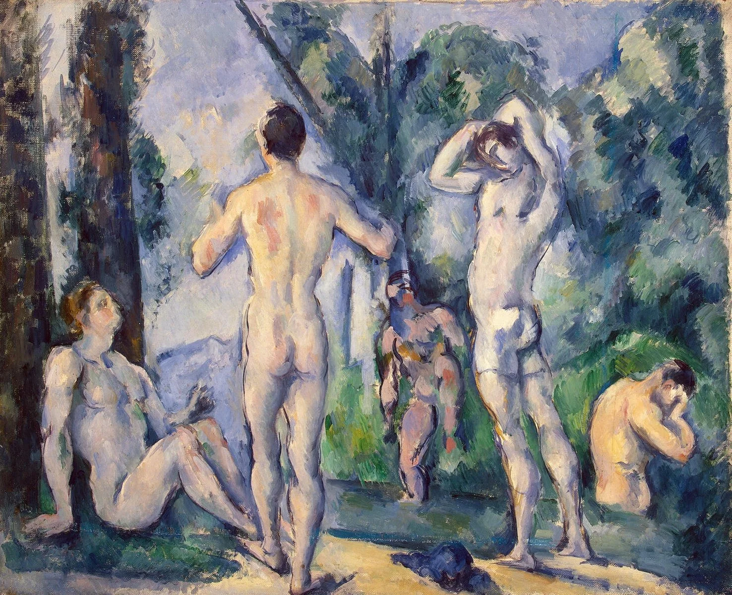 Bathers, detail