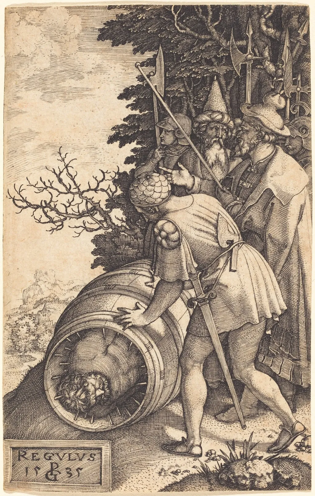 Attilius Regulus, by Georg Pencz, ink, 1535