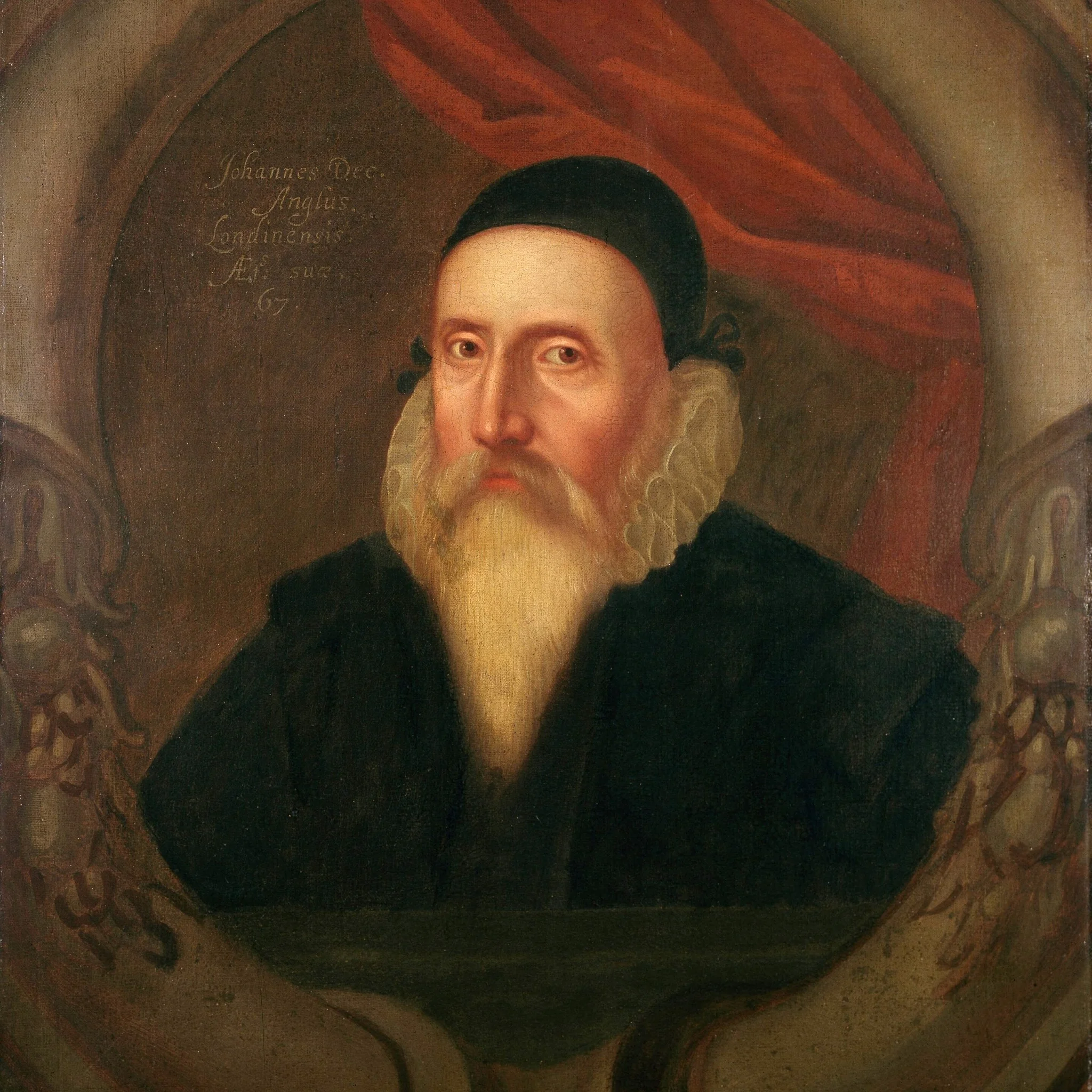 Portrait of John Dee, detail