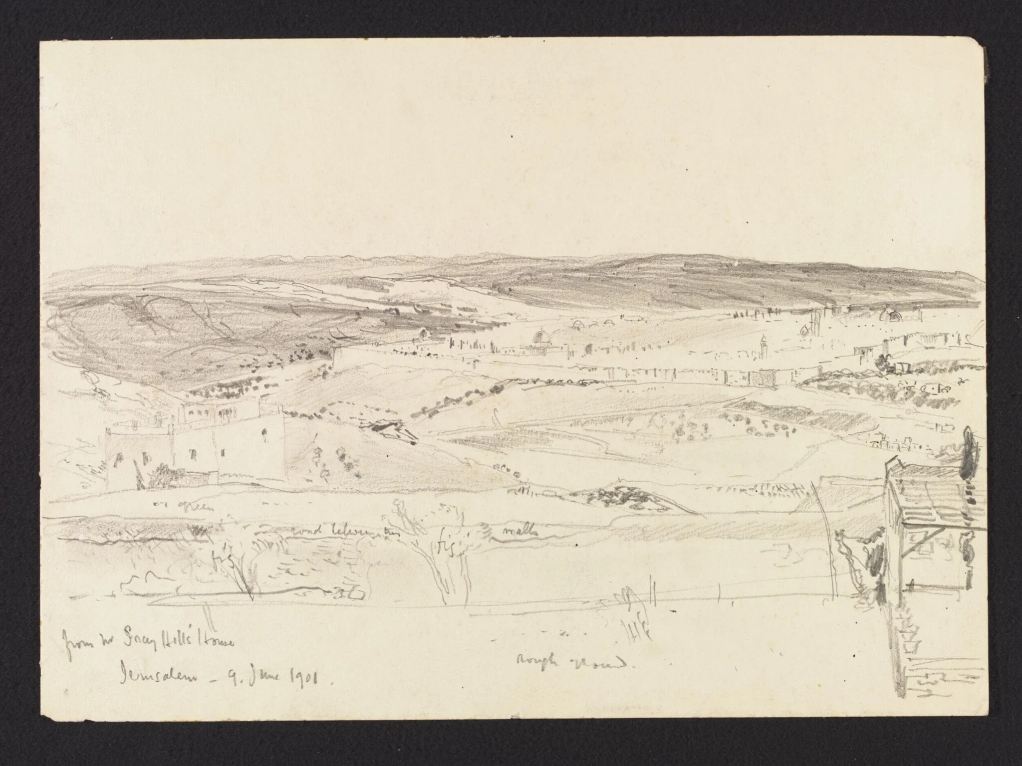 From Mr Gray Hill's House, Jerusalem, detail