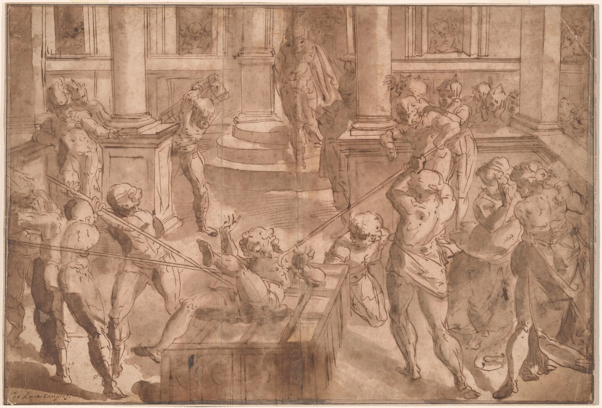 Martyrdom of Saint Lawrence, detail