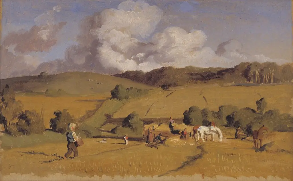 Landscape near Holmstrup, Zealand, by Lorenz Frølich, unspecified, 1845