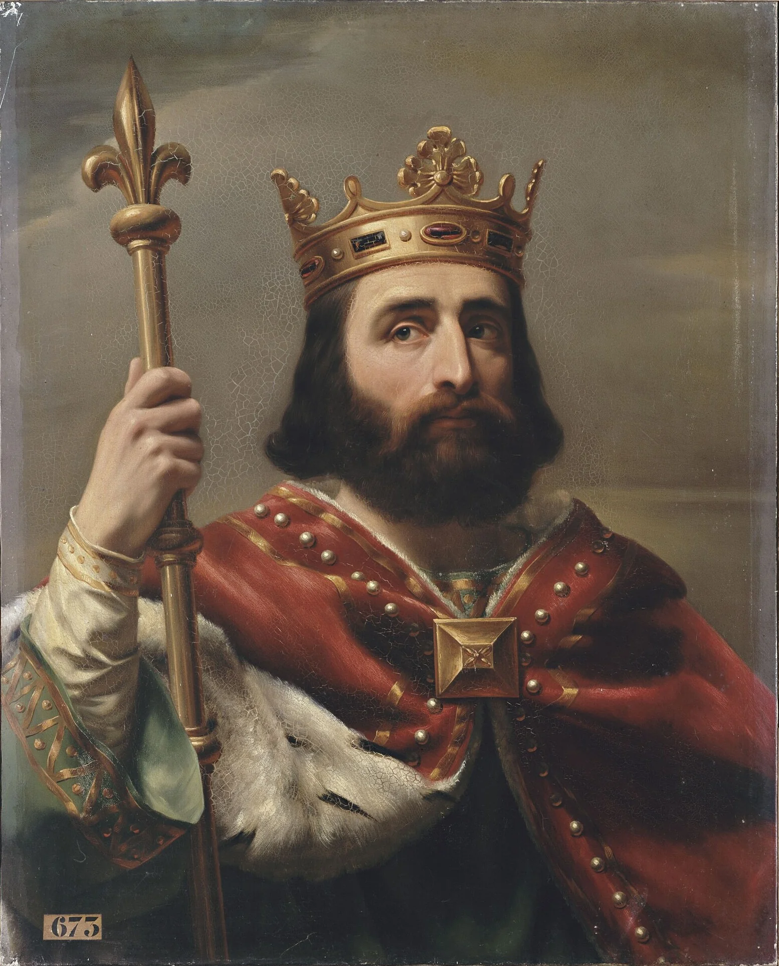 Pépin III, dit le Bref, roi des Francs (714-768), detail