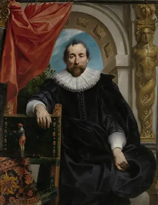 Portrait of Rogier Le Witer (1591-1678), Merchant in Antwerp, by Jacob Jordaens, oil, 1635