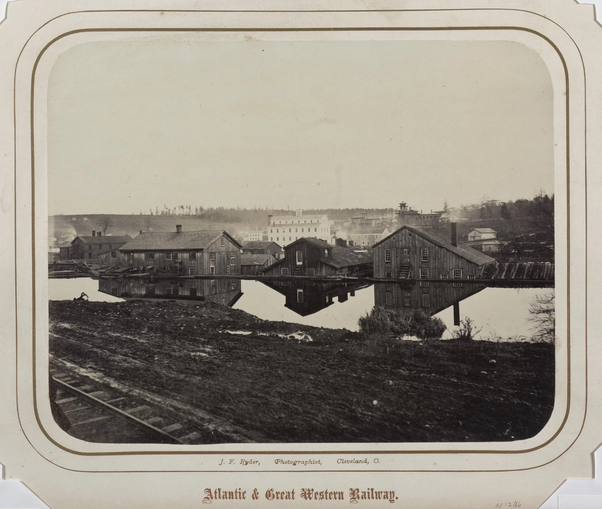Industrial Buildings (Reflected in Erie Canal, Meadville?), detail