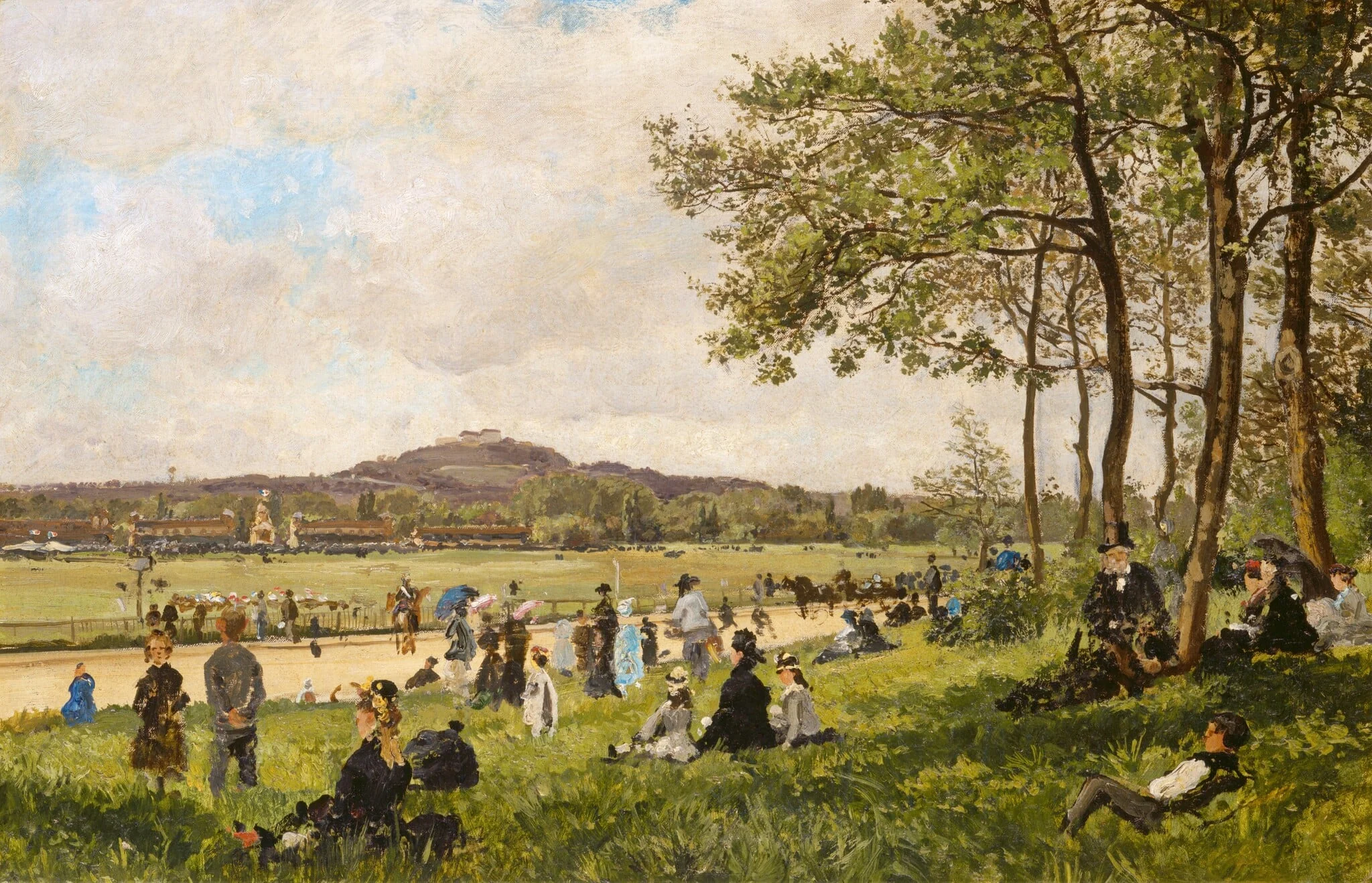 Race Course at Longchamps, detail