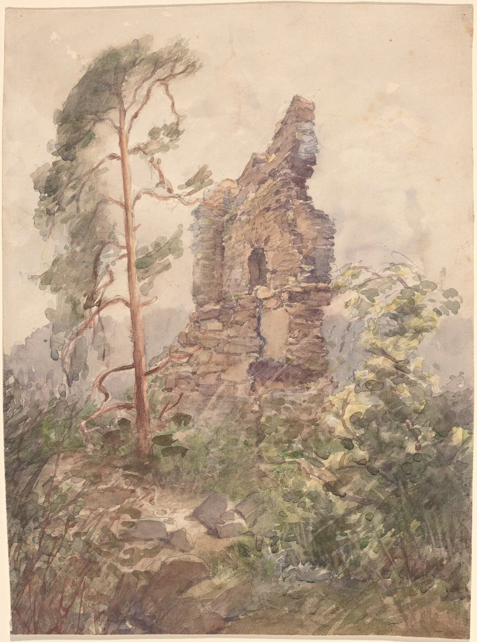 Landscape with Ruin, detail