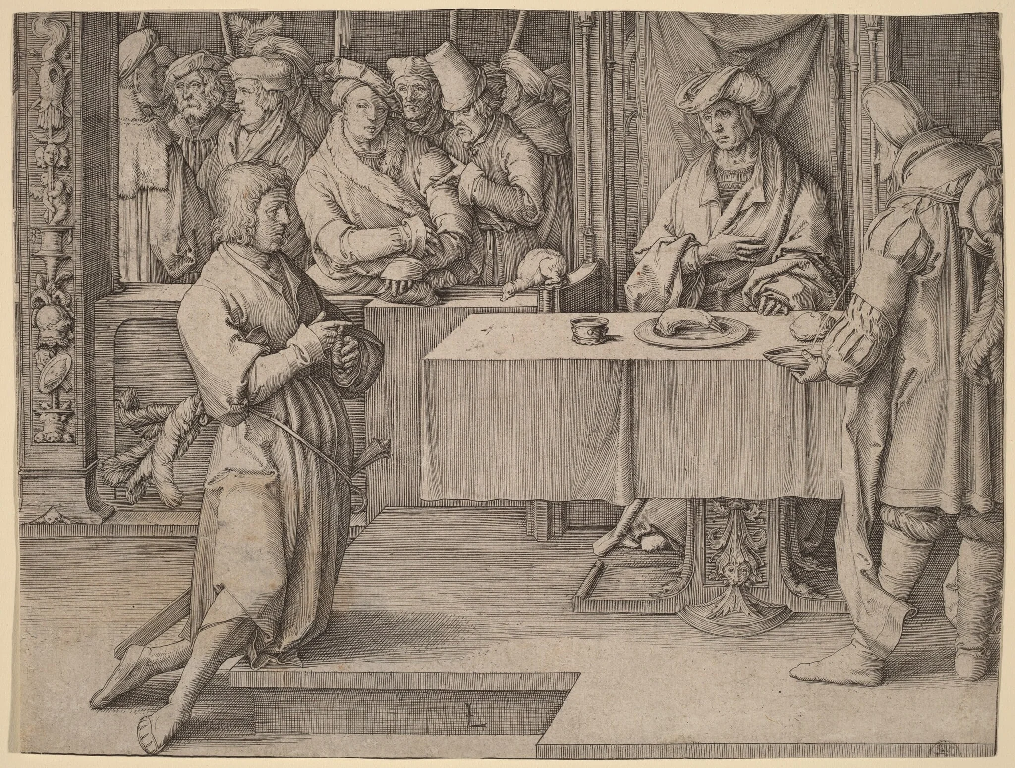 Joseph Interprets the Dreams of the Pharaoh, detail